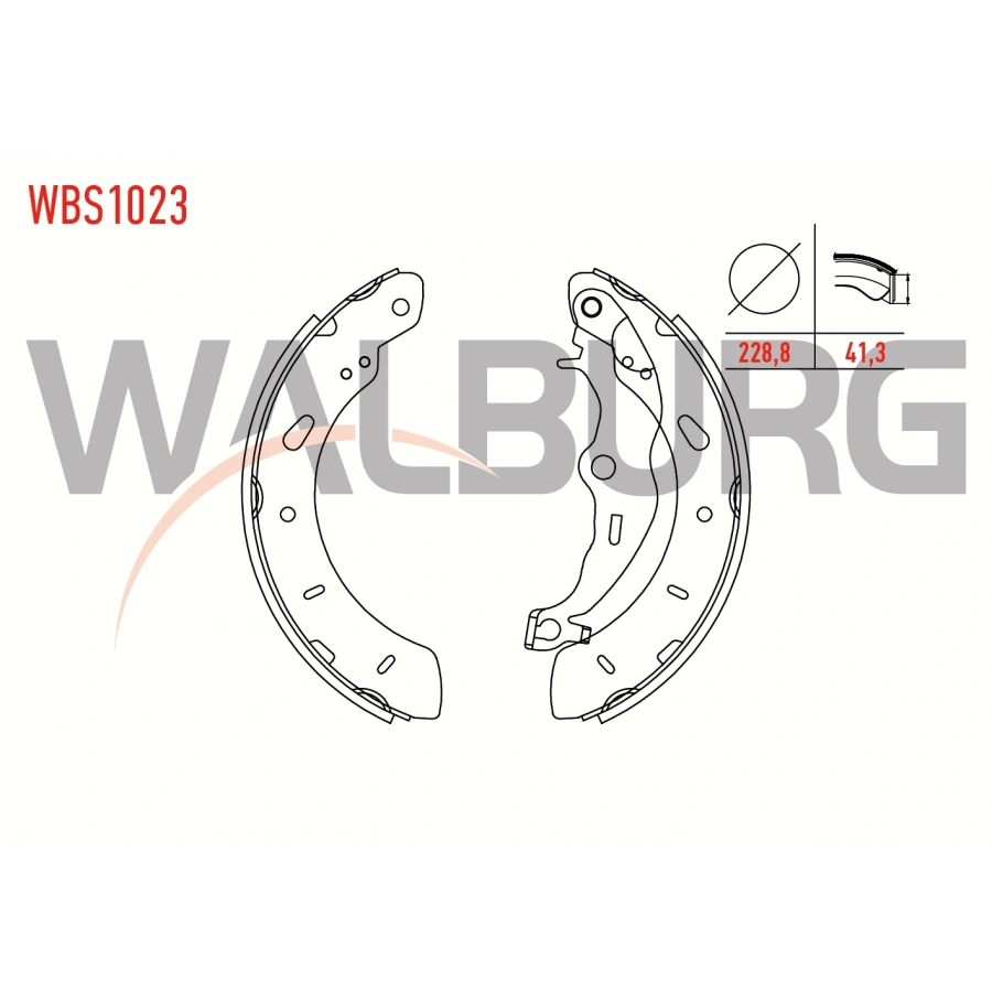 FREN PAPUC BALATA ARKA TRANSIT COURIER 1.6 TDCI LEVYELI 228,8X41,3 mm 2014-/B-MAX 1.5 TDCI 2012-/B-MAX 1.6i 2012-/FOCUS III 1.6 TDCI 2011-2015/FOCUS III 1.5 TDCI 2011-2015