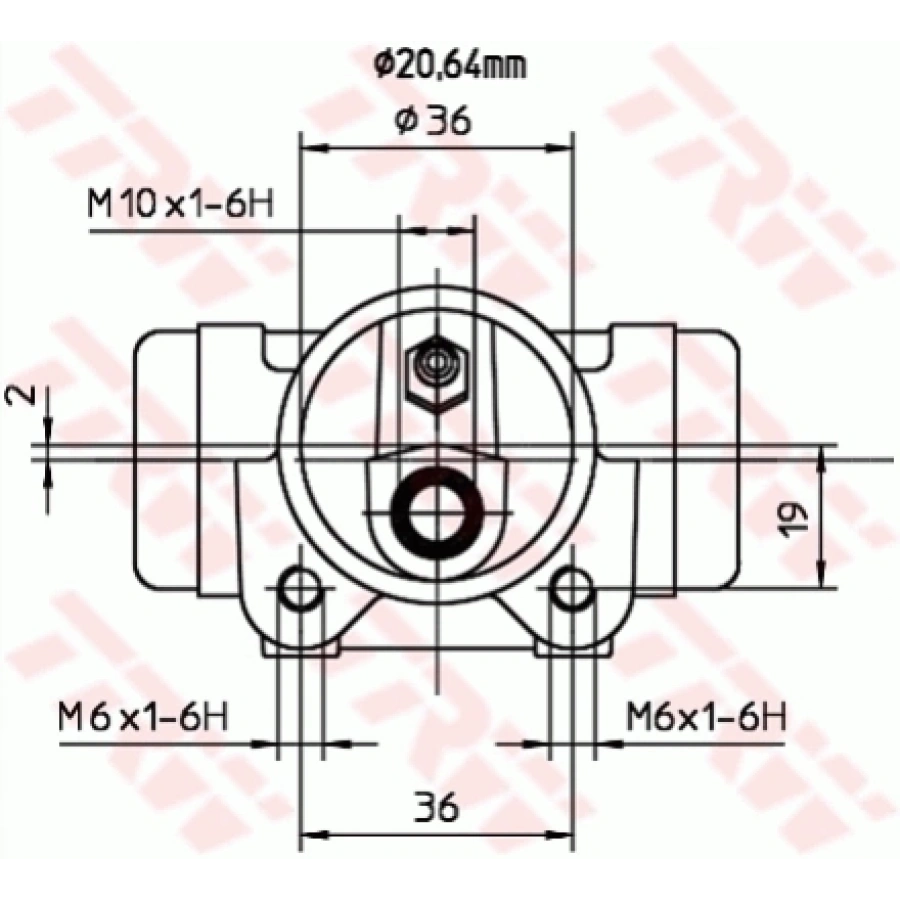 FREN SILINDIRI ARKA (20,64) TRANSIT M12 2.5 D 93-00