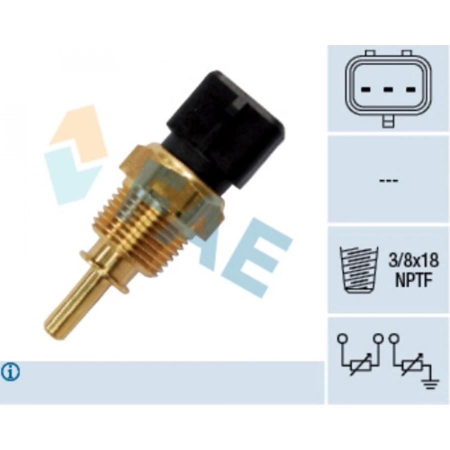 HARARET MÜSÜRÜ SU SICAKLIK MÜSÜRÜ (3 FISLI) ACCENT ERA/ACCENT BLUE/I10/I20/IX25/I30/IX35/I40/SANTAFE/H-1/CEED/RIO/BONGO BENZIN-DIZEL 2006-