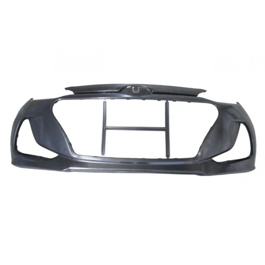 HYUNDAI I10- 16/19; ÖN TAMPON SİYAH (SİS/PANJUR DELİKİ) (TYG)