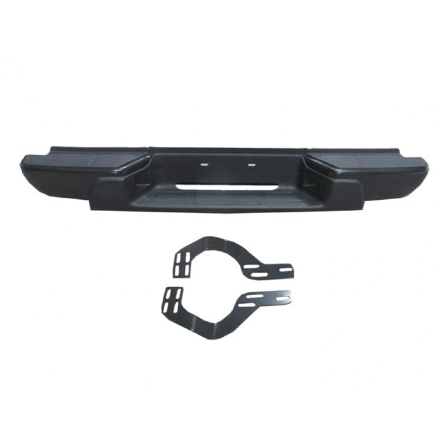 ISUZU D MAX- PICK UP- 07/12; ARKA TAMPON SİYAH(ÜSTÜ PLASTİKLİ)(BAĞLANTI AYAKLARI İLE BİRLİKTE)