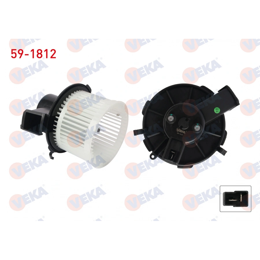 KALORIFER MOTORU 132W FIAT 500 C 1.3 MJT 2009- / PANDA 2003-2012 / FORD KA 2008-2016