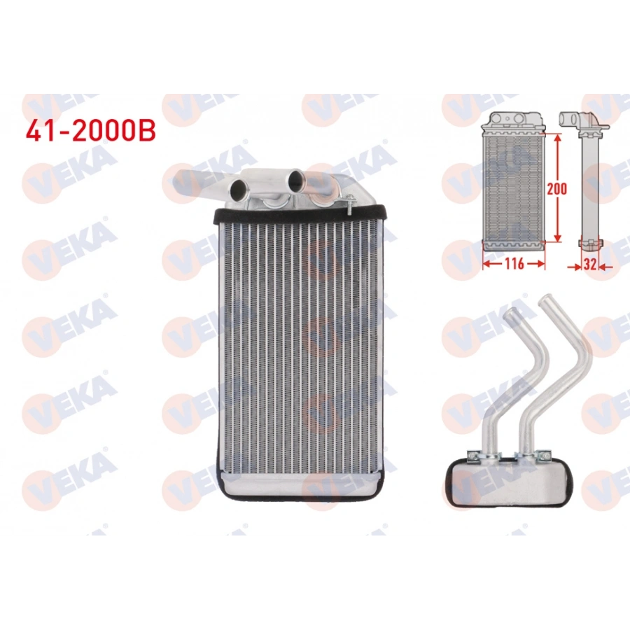 KALORIFER RADYATOR BRAZING HONDA CIVIC V 1.5i 1992-1995