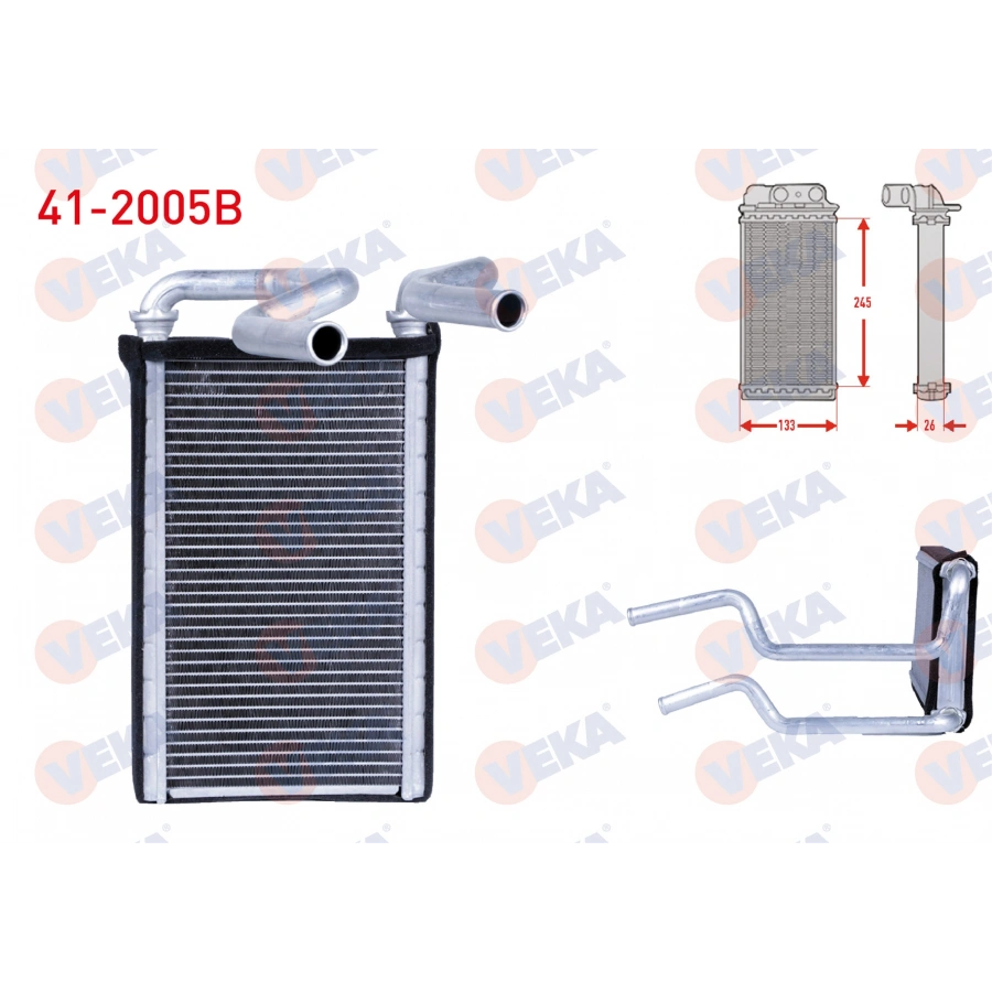 KALORIFER RADYATOR BRAZING HONDA CIVIC VIII 1.6 2005-2012 / CR-V III 2.0 I-VTEC 2006-2012