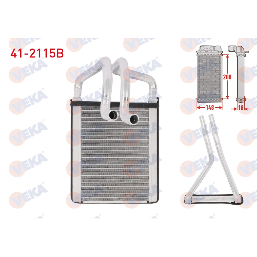 KALORIFER RADYATOR BRAZING HYUNDAI TUCSON 2.0 CRDI 2004-2010