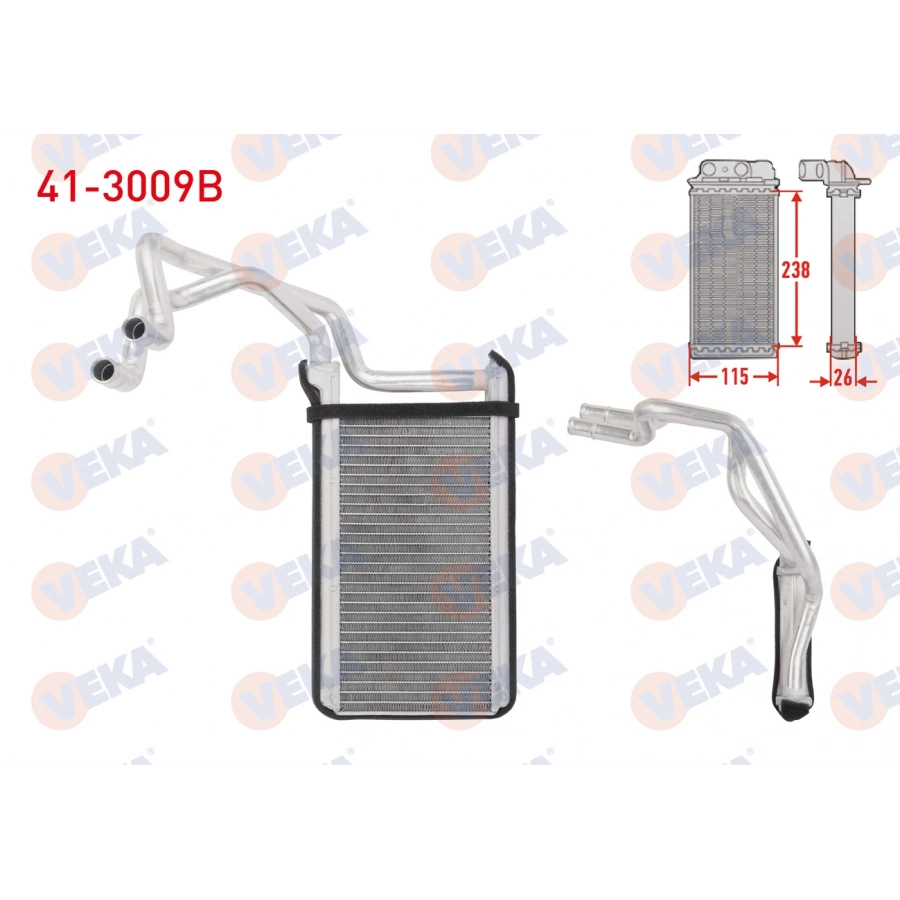 KALORIFER RADYATOR BRAZING MITSUBISHI L200 (KBT,KAT) 2.5 D 2006-2012