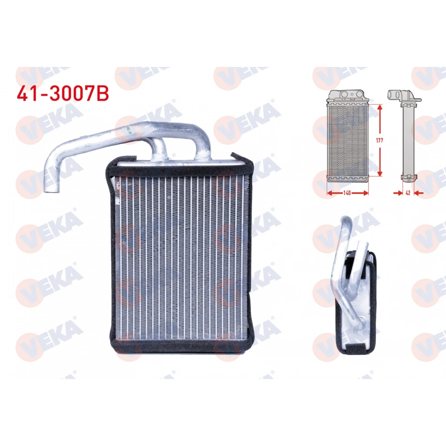 KALORIFER RADYATOR BRAZING USTTEN CIKISLI MITSUBISHI L 200 (K7T,K6T) 2.5 D 1996-2007