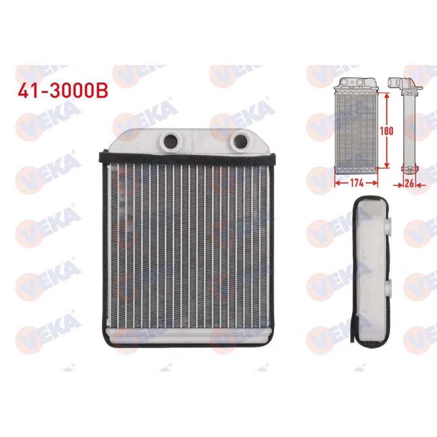 KALORIFER RADYATÖRÜ 180x174x26 L200 (K64, K74) 2.5 D 99-05