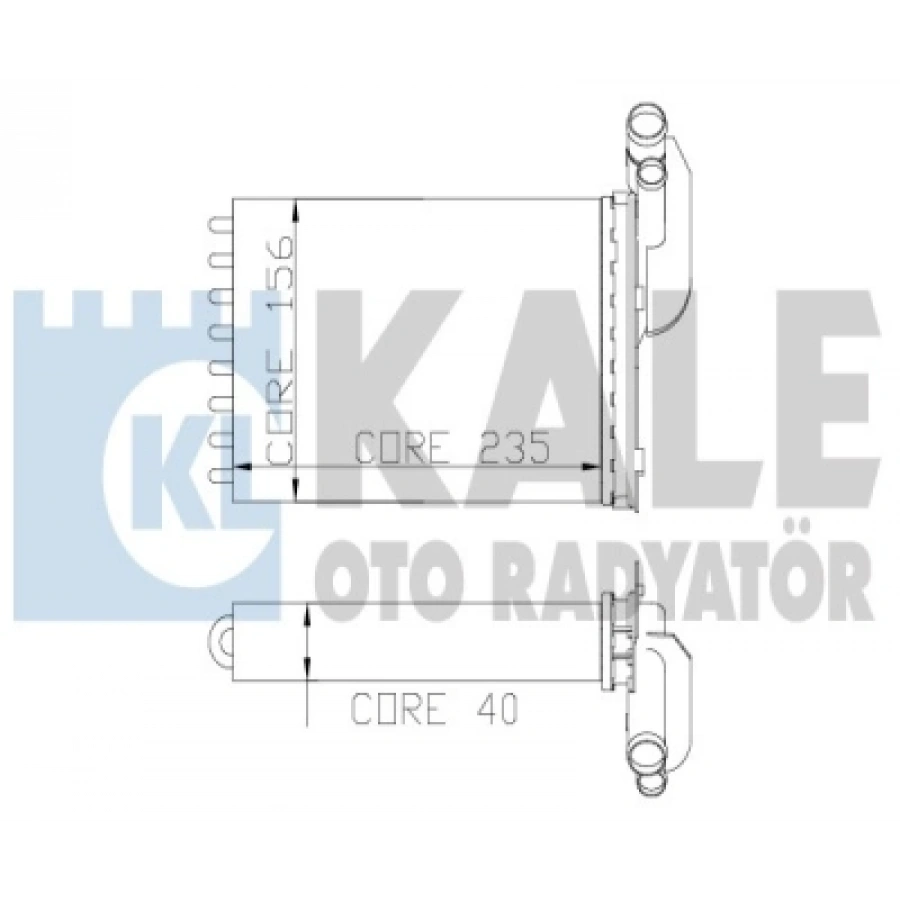 KALORIFER RADYATÖRÜ 2 SIRA(AL+PL)KALOR R19/CLIO/KANGO/MEGAN I BM 96-