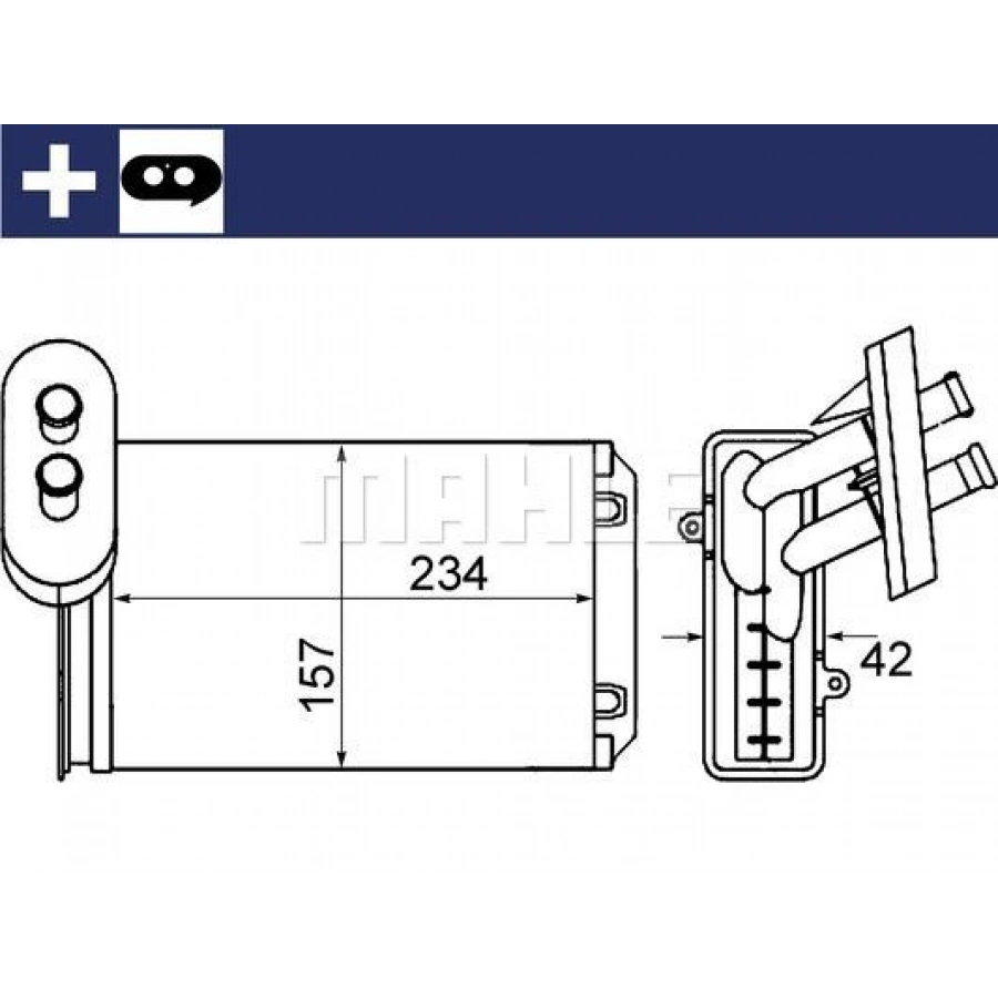 KALORİFER RADYATÖRÜ A3 Leon Toledo Octavıa Caddy 1,6 / 1,8 / 2,0 / 2,0Tdı 03