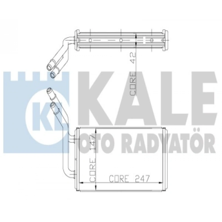 KALORIFER RADYATÖRÜ (-AC) YC1H 18B539 AA TRANSIT V-184 BM 01-