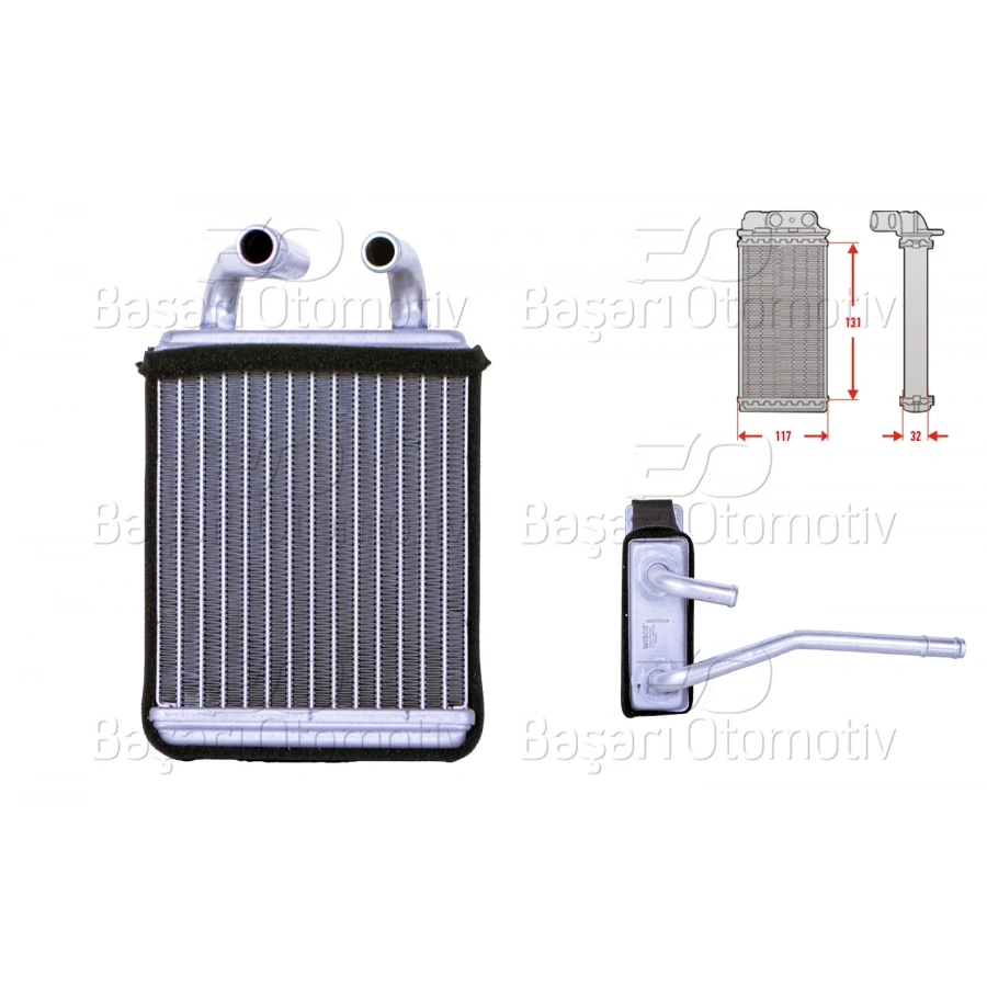 KALORIFER RADYATORU BRAZING 130X120 MM SUZUKI CARRY 90-97