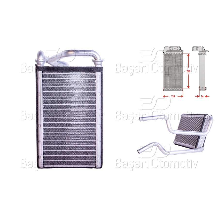 KALORIFER RADYATORU BRAZING 134X253 MM HONDA CR-V III 2.0 I-VTEC-2.2I CTDI 06-12