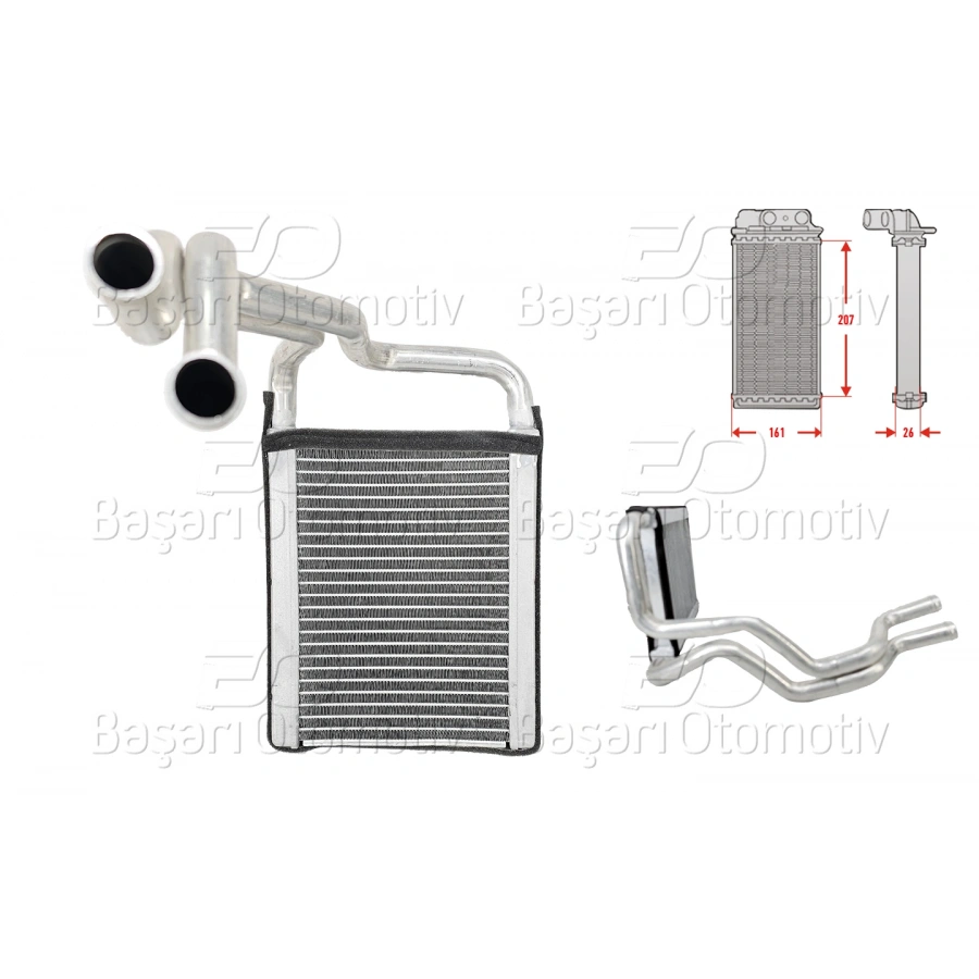 KALORIFER RADYATORU BRAZING 151X208 MM HYUNDAI ELANTRA 4 Sedan (HD) | AVANTE 2.0 CVVT 06-10