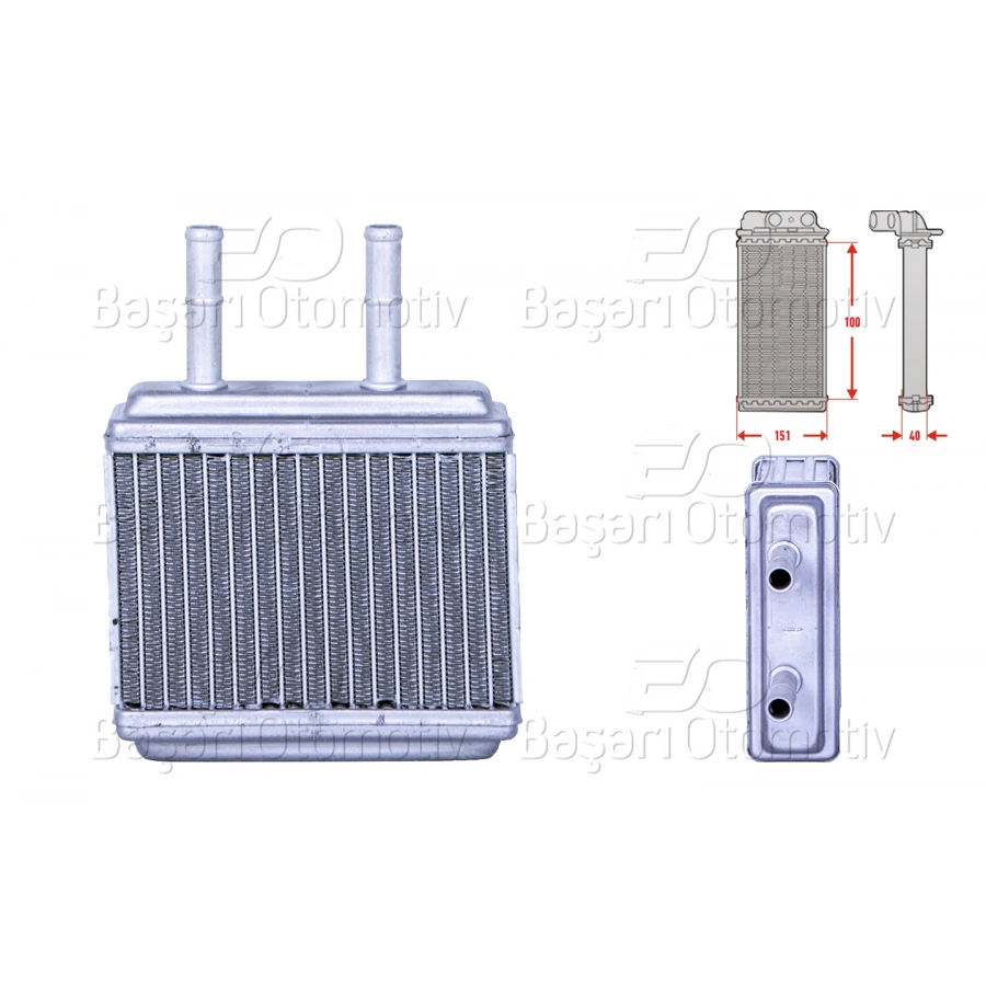KALORIFER RADYATORU BRAZING 205x140 MM DAEWOO TICO (KLY3) 0.8 95-00