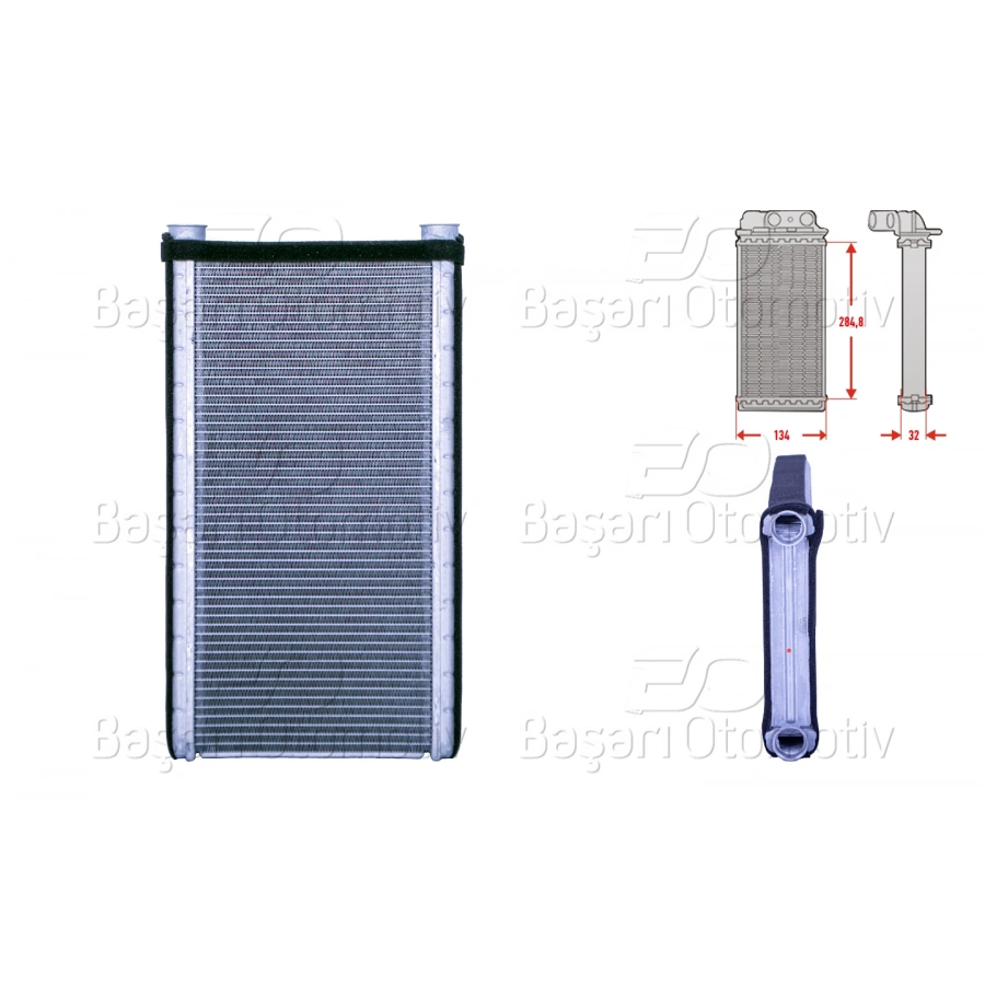 KALORIFER RADYATORU BRAZING 279X134 MM AUDI A6 C7 (4G2, 4GC) 2.0TDI 11-18 AUDI A7 Sportback (4GA, 4GF) 3.0TDI 10-18 BENTLEY MULSANNE (3Y_) 6.8 09-20