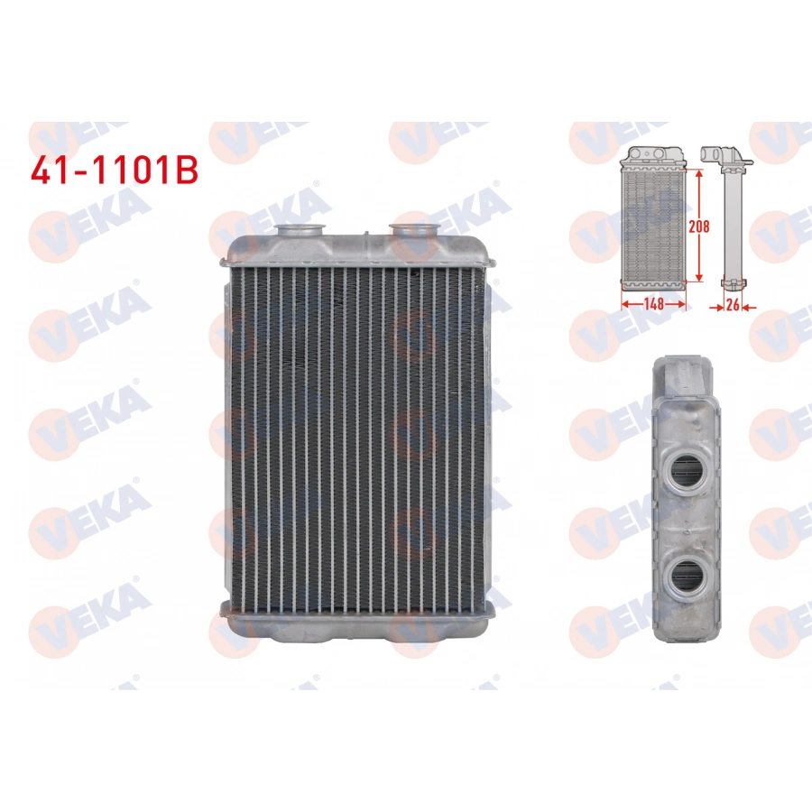 KALORIFER RADYATORU BRAZING (5.5mm fin) ALFA ROMEO 159 (939) 1.9 JTDM - 1.9 JTS - 2.4 JTDM - 1.8 MPI 2006-2011