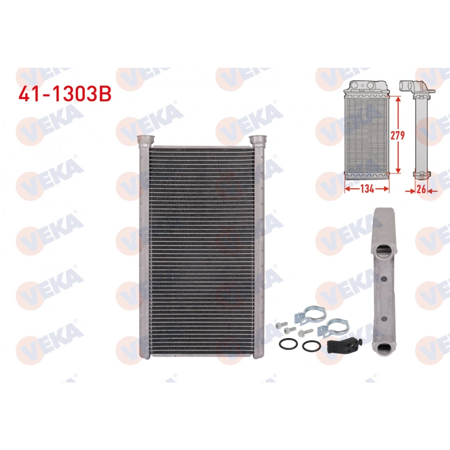 KALORIFER RADYATORU BRAZING (5.5mm fin) AUDI A6 (4G2) 2010- / A7 (4GA) 2010- / A8 (4H2) 2009-