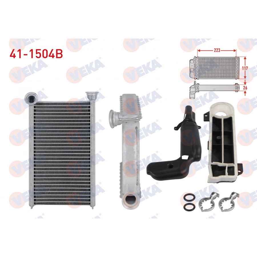 KALORIFER RADYATORU BRAZING (5.5mm fin) CITROEN C1 II (PA_, PS_) 1.0 2014-