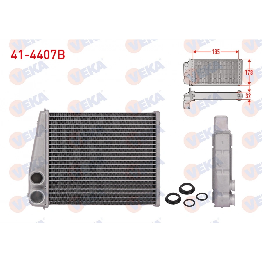 KALORIFER RADYATORU BRAZING (5.5mm fin) VOLKSWAGEN GOLF V (1K1) 1.4i 2003-2009