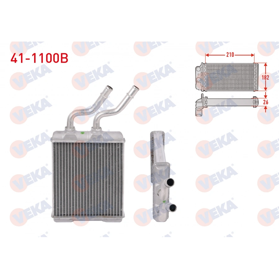 KALORIFER RADYATÖRÜ BRAZING ALFA ROMEO 147-156-GTV BM- 01-