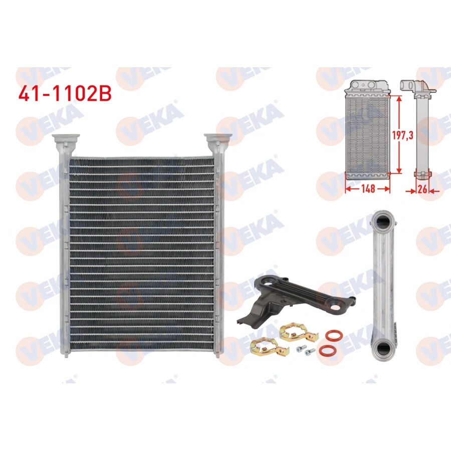 KALORIFER RADYATORU BRAZING ALFA ROMEO GIULIETTA 2010-2020 / 1.4, 1.6 D