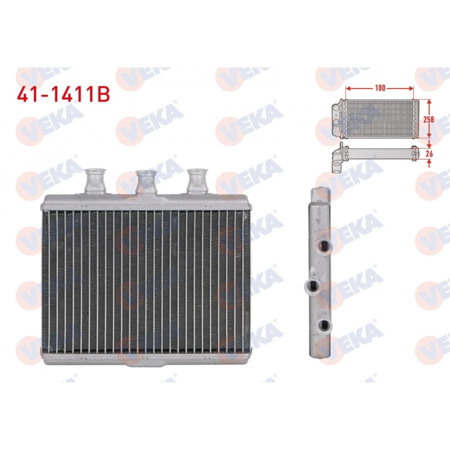 KALORIFER RADYATORU BRAZING BMW 7 SERISI (E65,E66) 730 D - 730 i - 730 Li - 735 Li - 740 D - 740 i - 745 i - 750 Li 2001-2009