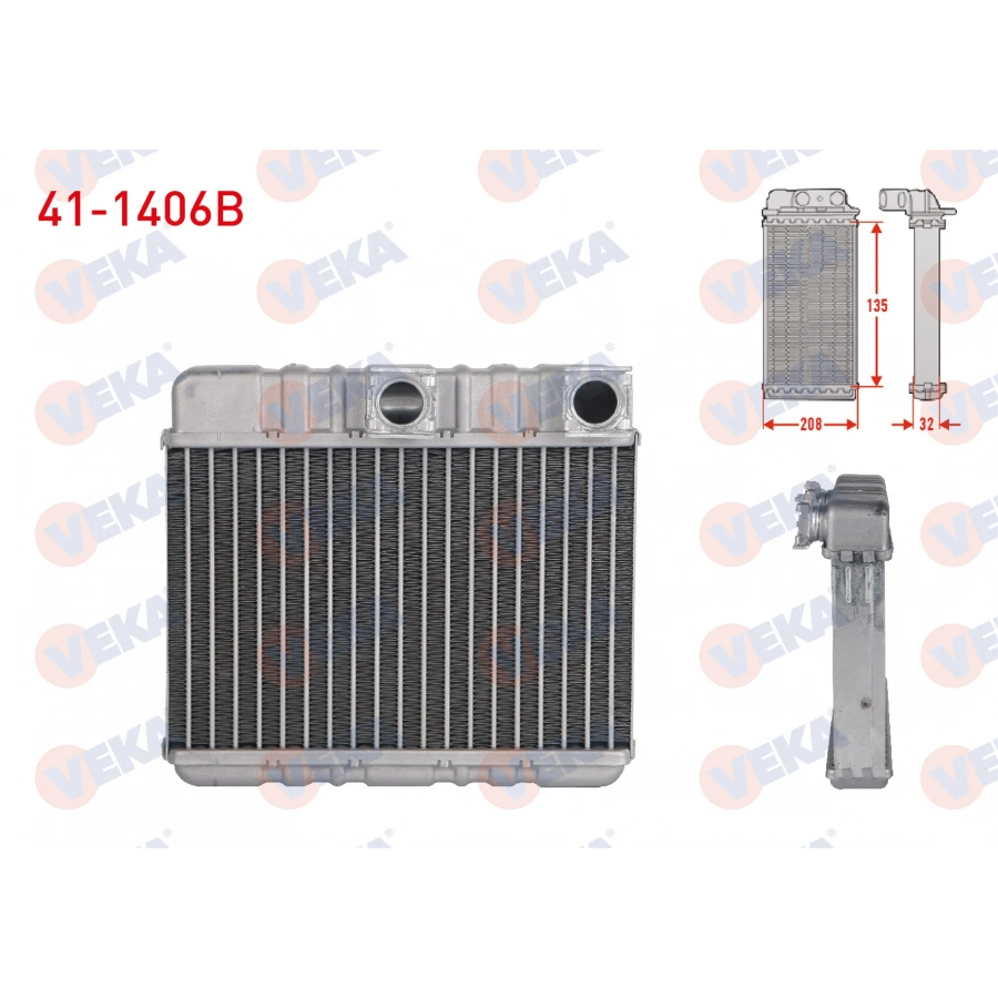 KALORIFER RADYATORU BRAZING BMW KLIMALI 3 SERISI (E46) 316i - 318i - 320D - 320i - 328i - 330i 1998-2005 / X3 (E83) 2.0D - 2.0i 2004-2010