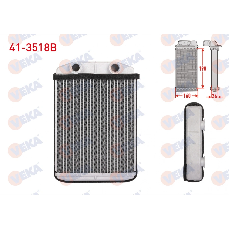 KALORIFER RADYATÖRÜ BRAZING DACIA DOKKER / LODGY 1,2-1,5DCI-1,6 12-
