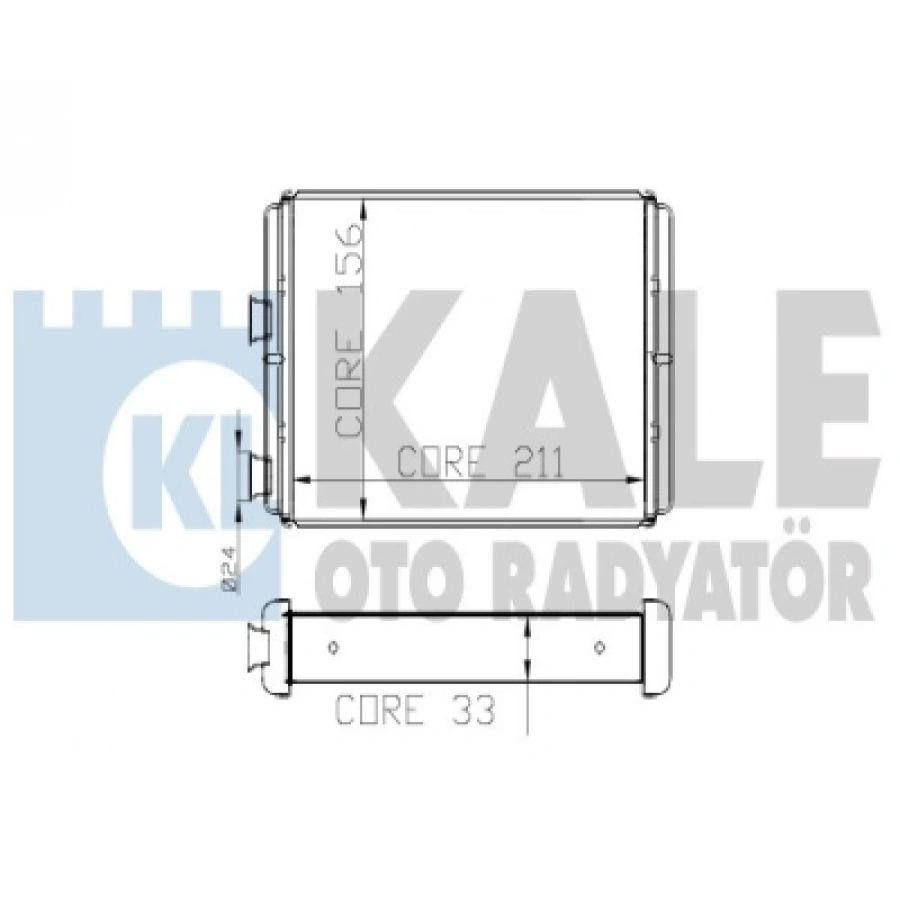 KALORIFER RADYATÖRÜ BRAZING DOBLO / DOBLO MPV / IDEA / PUNTO BM 01-09