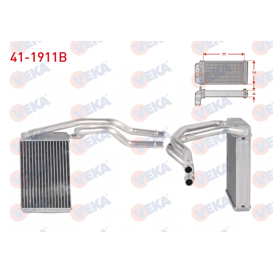 KALORIFER RADYATORU BRAZING FORD FIESTA V 1.4 TDCI - 1.4i 16v - 1.6 TDCI 2001-2008 / FUSION 1.4 TDCI 1.6 TDCI 2002-2010