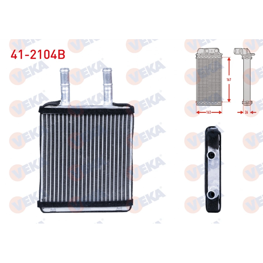 KALORIFER RADYATORU BRAZING HYUNDAI ACCENT I (X-3) 1.3i 1994-2000