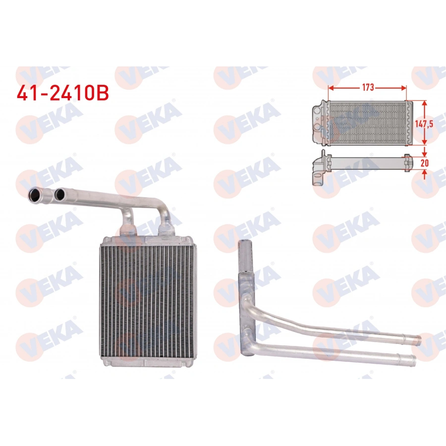 KALORIFER RADYATORU BRAZING KIA PICANTO (SA) 1.0 - 1.1 - 1.1 CRDI 2004-