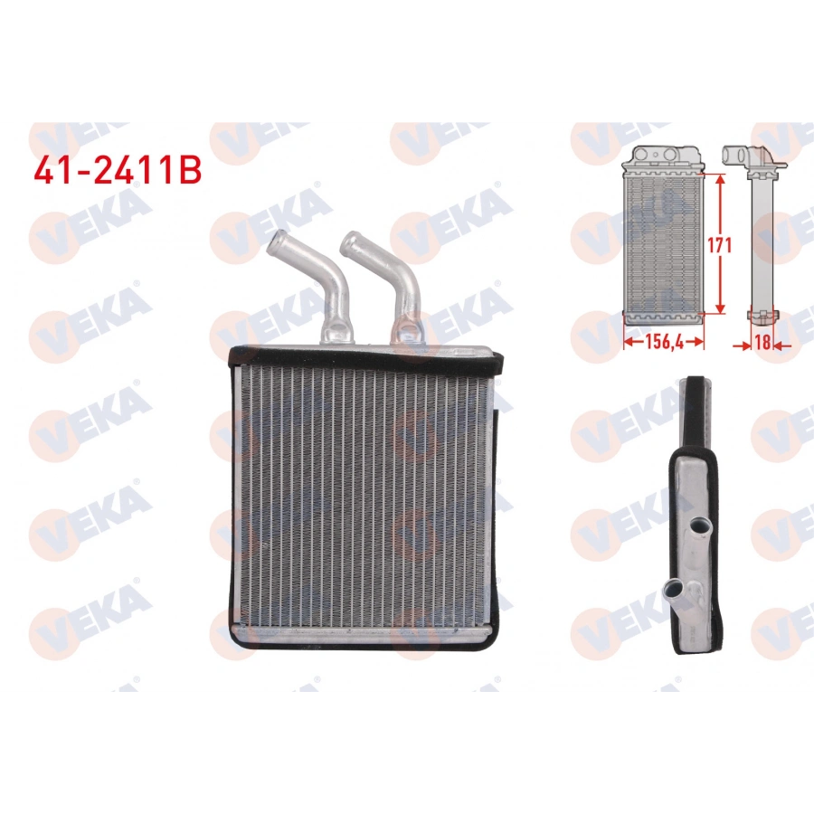 KALORIFER RADYATORU BRAZING KIA RIO HATCHBACK (DC) 1.5 16V 2000-2005