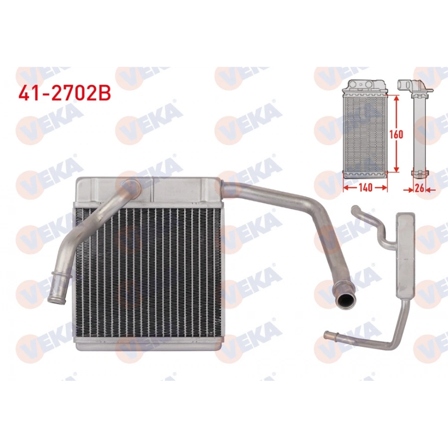 KALORIFER RADYATORU BRAZING MAZDA B2500 2.5 D 2002-2006