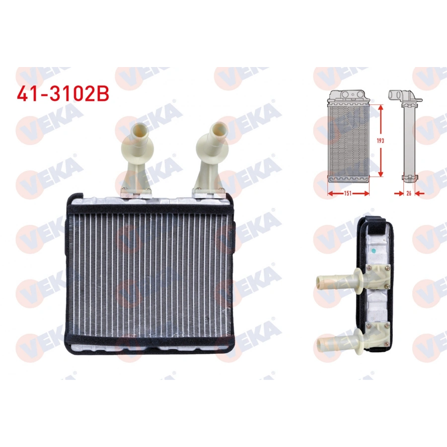 KALORIFER RADYATORU BRAZING NISSAN PRIMERA (P11) 1.6i 16v 1996-2001