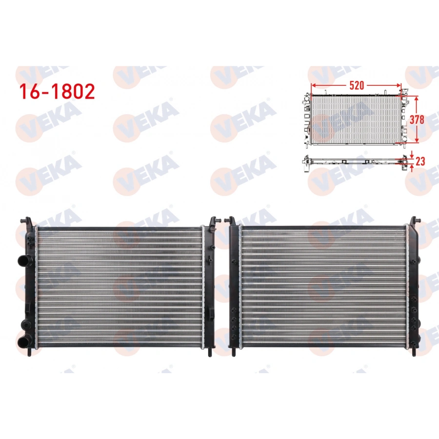 KALORIFER RADYATORU BRAZING OPEL CORSA B 1.2i 1993-2000