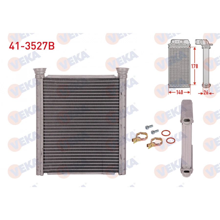 KALORIFER RADYATORU BRAZING RENAULT CLIO V 1.0 TCe - 1.0 SCe - 1.3 TCe - 1.5 BLUE DCI 2020-