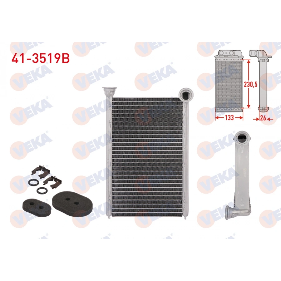 KALORIFER RADYATORU BRAZING RENAULT MEGANE II (BM0/1,CM0/1) 1.5 DCI 2008-2010