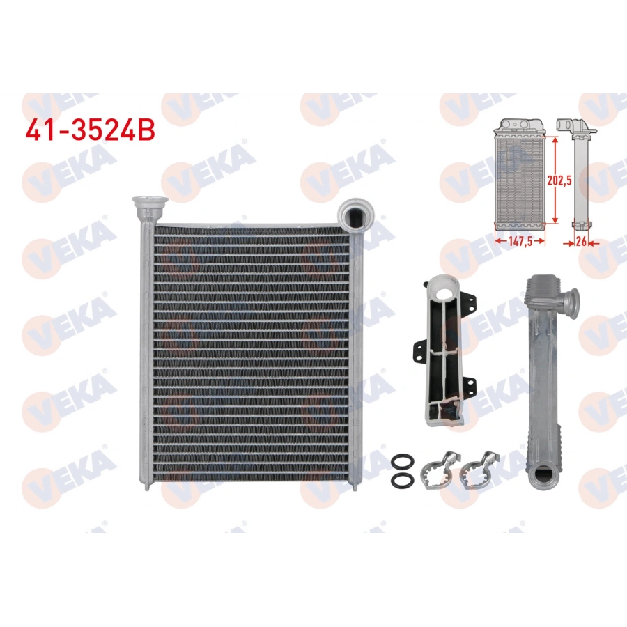 KALORIFER RADYATORU BRAZING RENAULT MEGANE IV 1.2 TCE - 1.5 DCI - 1.6 DCI - 1.6i 2016-