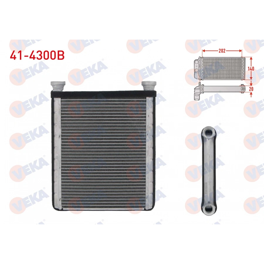 KALORIFER RADYATORU BRAZING TOYOTA COROLLA (_E12_) 1.4 VVT-I 2002-2007