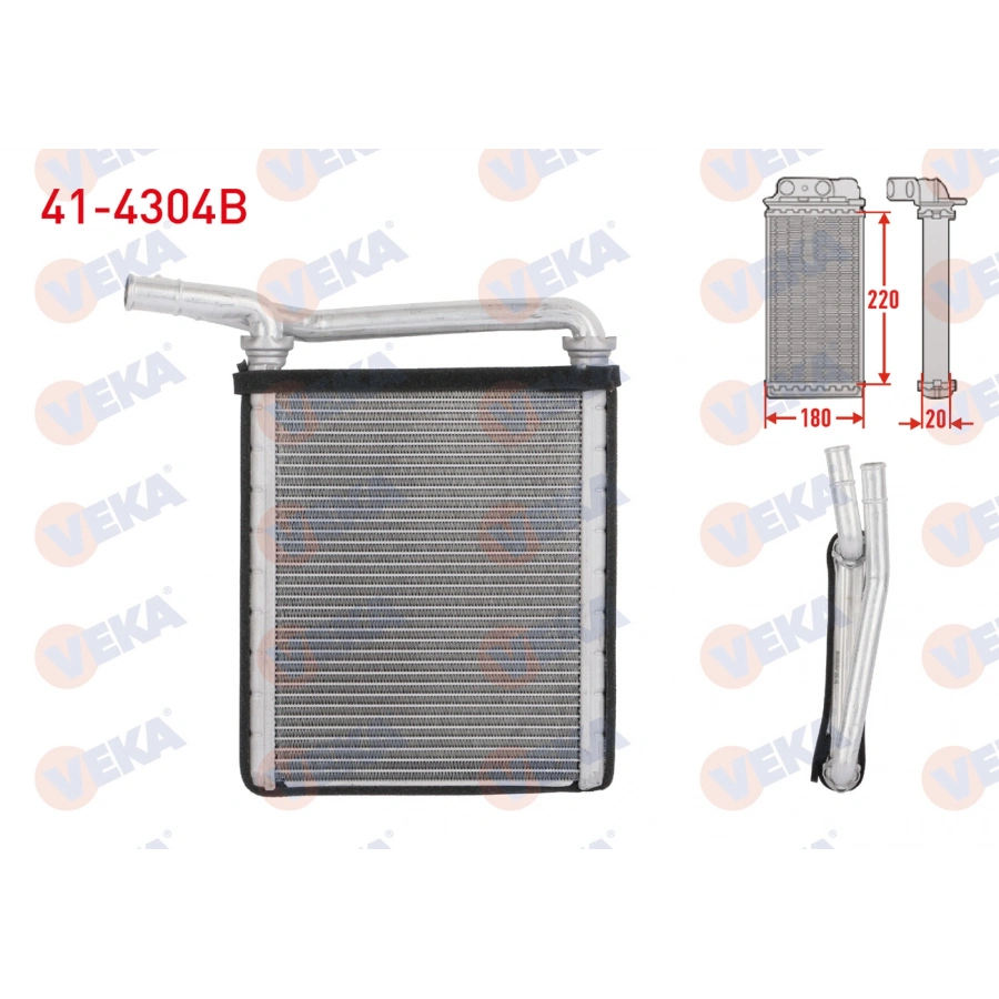 KALORIFER RADYATORU BRAZING TOYOTA HI-LUX VIGO (TGN1_, GGN2_, GGN1_, KUN2_, KUN1_) 2.5 D-4D 2005-2011