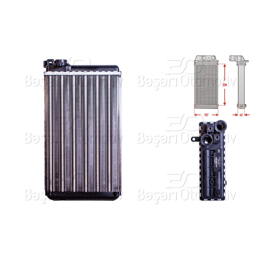 KALORIFER RADYATORU MEKANIK 239X160 MM OPEL OMEGA A 1.8 2.0 2.3 D 1987>