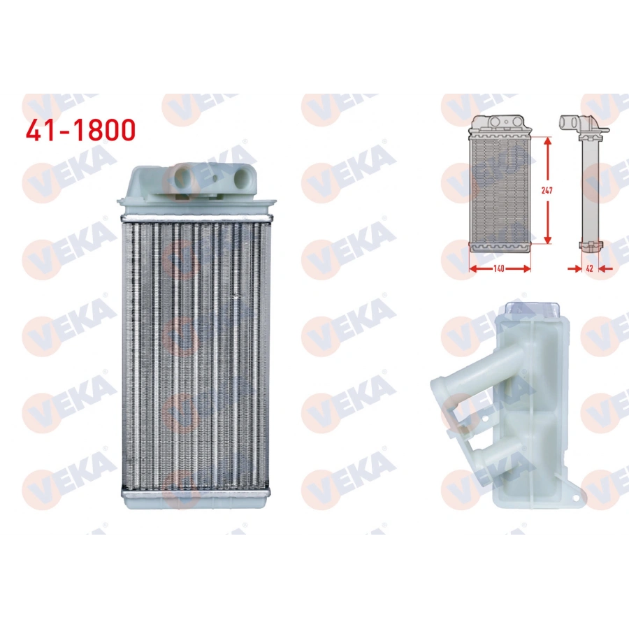 KALORIFER RADYATORU BRAZING (5.5mm fin) FIAT ALBEA 1.3 MJT 2003-2007