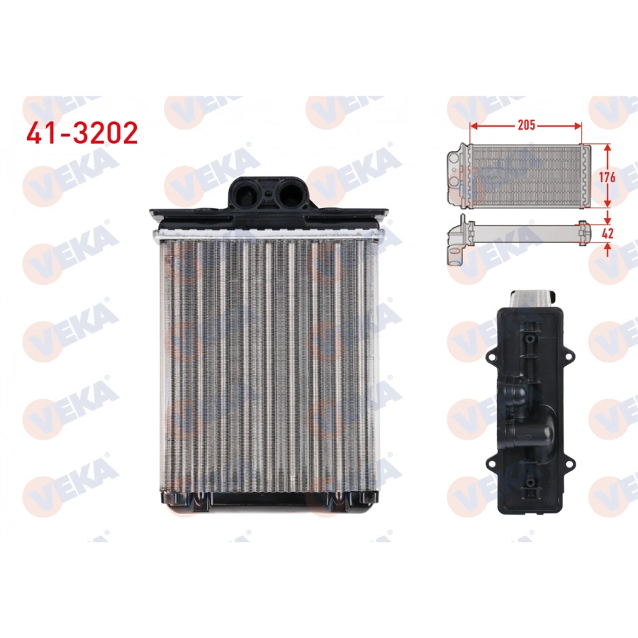 KALORIFER RADYATORU MEKANIK OPEL VECTRA B 1.6i KLIMALI BORUSUZ 1995-2003