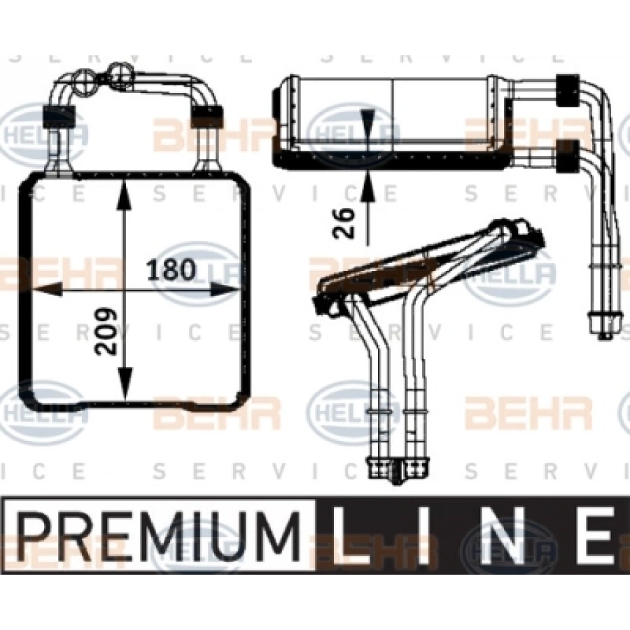 KALORIFER RADYATÖRÜ W211-219 BM 02-11