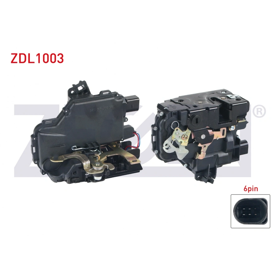 KAPI KILIDI MOTORLU SAG ARKA 6 PIN VOLKSWAGEN GOLF IV - PASSAT - BORA 1997-2005/ SEAT LEON 1999-2006