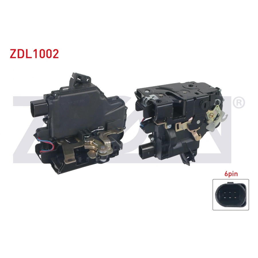 KAPI KILIDI MOTORLU SOL ARKA 6 PIN VOLKSWAGEN GOLF IV - PASSAT - BORA 1997-2005/ SEAT LEON 1999-2006