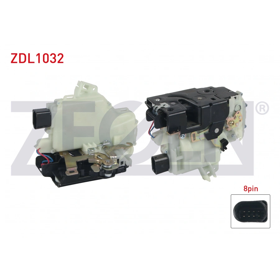 KAPI KILIDI MOTORLU SAG ARKA 6 PIN VOLKSWAGEN GOLF IV - BORA 1997-2005/ JETTA II 1982-1992/ PASSAT 1997-2001