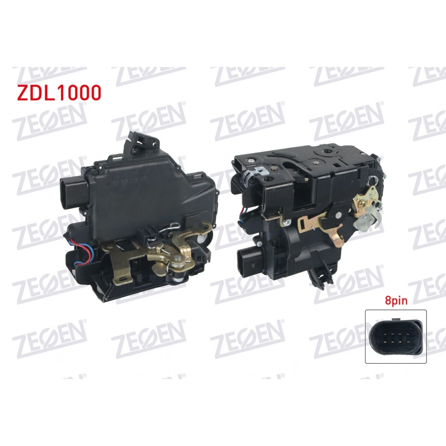 KAPI KILIDI MOTORLU SAG ARKA 6 PIN VOLKSWAGEN GOLF IV - PASSAT - BORA 1997-2005/ SEAT LEON 1999-2006